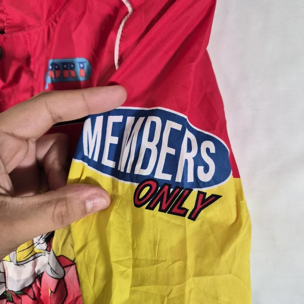 Looney Tunes Members Only Jacket Kids 10/12‎ Bugs Bunny Colorblock Windbreaker